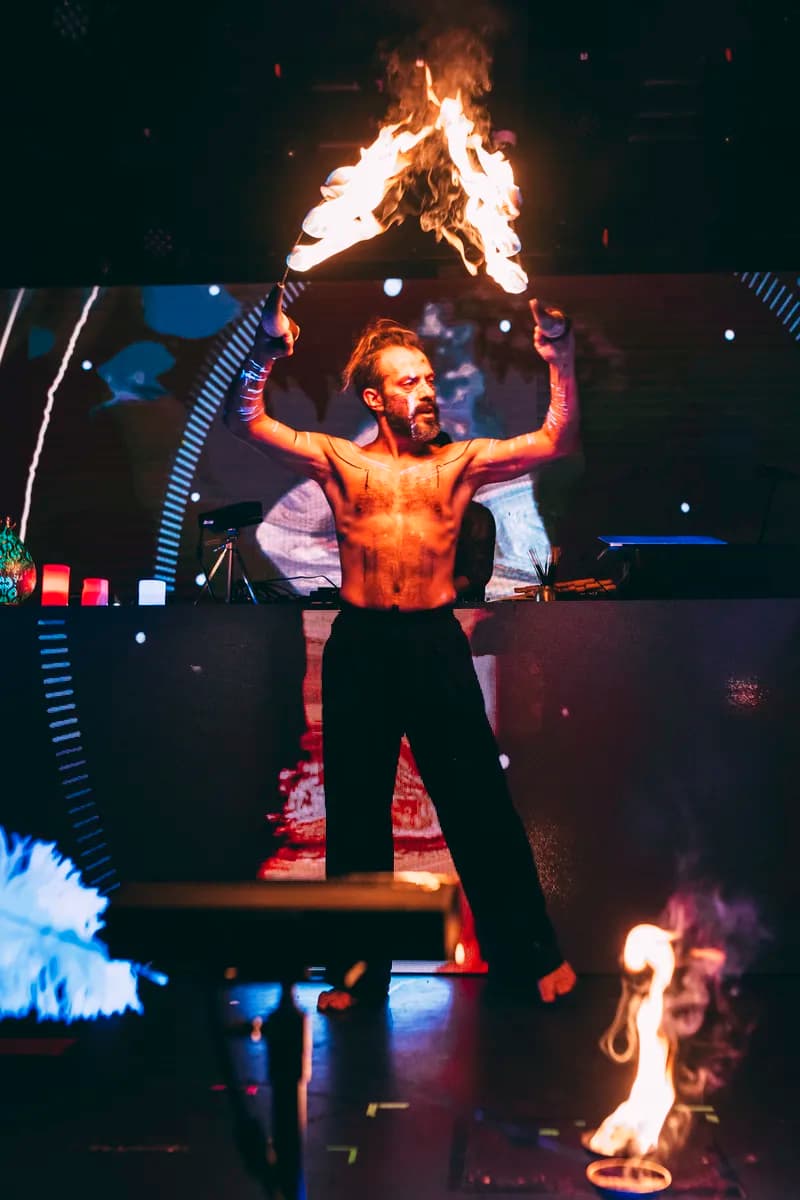 Artist on stage