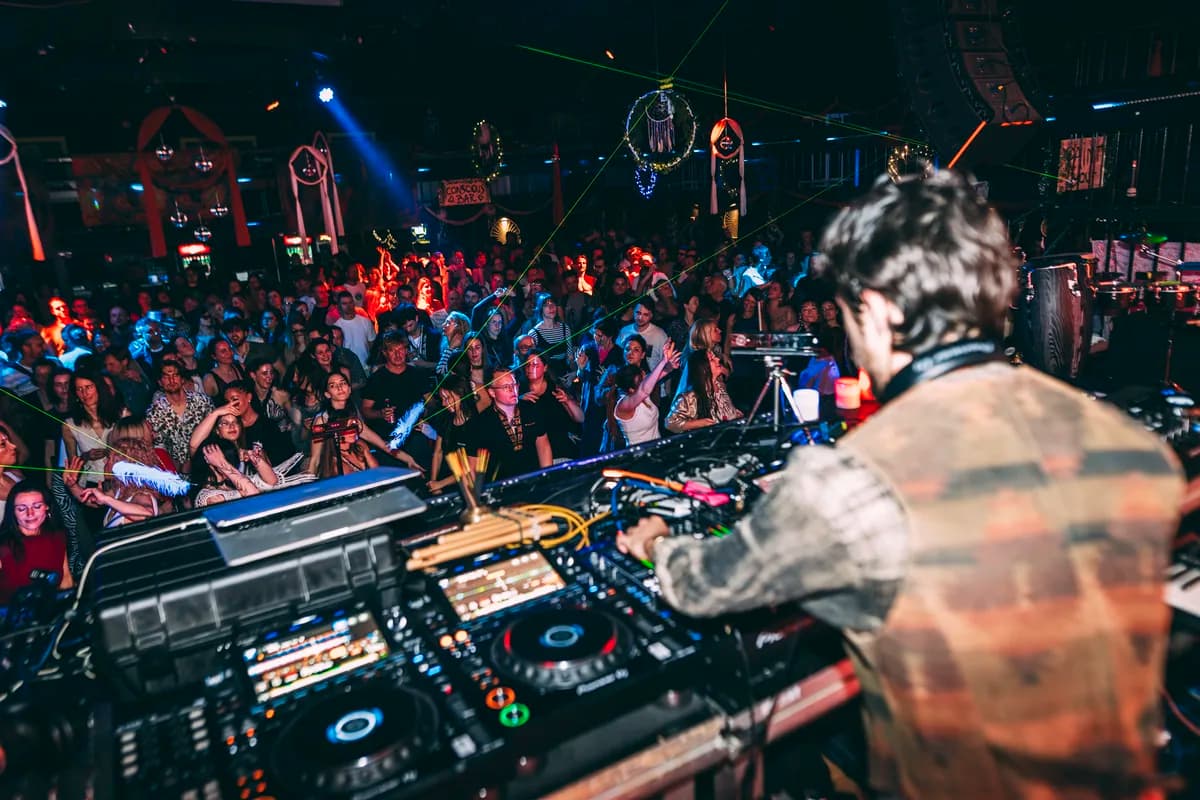 DJ facing the crowd